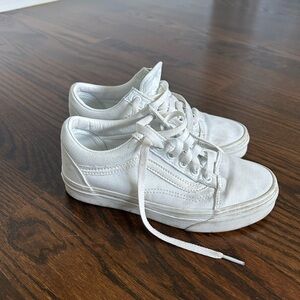 Vans White Athletic Shoes